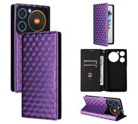 BELLA BEAR Funda para ZTE Nubia Music, Funda Tipo Billetera de Cuero con Tapa magnética, Funda con función Atril, Funda Protectora a Prueba de Golpes para ZTE Nubia Music-Púrpura