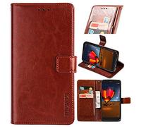 BELLA BEAR Funda para ZTE Nubia Red Magic 6/6 Pro/6s Pro Flip Case [Portatarjetas] [Pata de Cabra] Carcasa Móviles Caso para ZTE Nubia Red Magic 6/6 Pro/6s Pro Funda(Marrón)