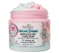 Bella & Bear Unicorn Dreams - Jabón de baño batido, sin SLS, sin parabenos, sin crueldad, jabón corporal vegano y crema de afeitado, 6.7 onzas