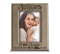 Bella Busta-Eres mi sol, mi nico sol, me haces feliz cuando los cielos son gris-Marco de imagen de cuero con el da de la madre Valentina de la