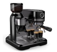 Bella Café 1550W 20bar Cafetera Espresso con Manómetro Negro