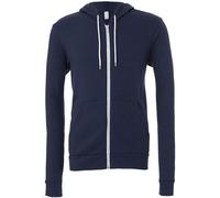 Bella Canvas Bella + Canvas Unisex Polycotton Fleece Full Zip Hoodie 3739 - Cuff