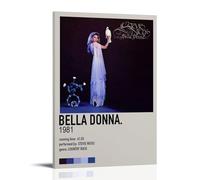 Bella Donna Stevie Nicks- Pósteres impermeables para pared, impresión en casa, a prueba de humedad, fácil de instalar y resistente a la decoloración, estilo marco, 20 x 30 cm