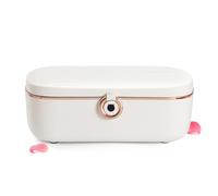 Bella Epoca® - Fiambrera eléctrica, un Portacomidas Elegante. Calentador Portátil da comida con 2 Compartimentos y Recipiente térmico en Acero Inoxidable (1L / 45W)