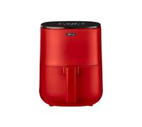 bella Freidora de aire con pantalla táctil de 3 l, para freír sin aceite. Sartén antiadherente apta para lavavajillas y rejilla para freír de fácil limpieza., Rojo mate