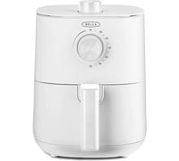 bella Freidora manual de aire caliente de 3 l, para freír sin aceite. Sartén antiadherente apta para lavavajillas y rejilla para freír de fácil limpieza. Color blanco mate.