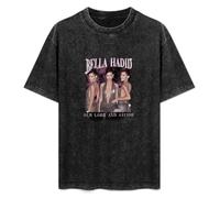 Bella Hadid Our Lord and Savior Gigi Hadid Kendall Jenner T-Shirt Printed tee Graphic Top for Men Black Shirt XXL