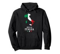 Bella Italia Mapa En Colores De Bandera Sudadera con Capucha