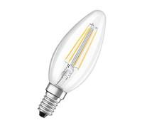 Bella Lux lámpara LED, casquillo: E14 | Blanco cálido, 2700 K, 4 W | Repuestos para bombilla de 40 W | transparente | St Clas B