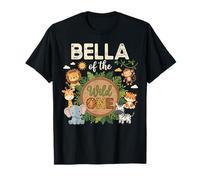 Bella of The Wild One Safari Primer Cumpleaños Camiseta