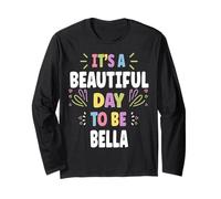 BELLA Personalized Name Beautiful Day BELLA Manga Larga