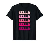 Bella Retro Stack Design Camiseta