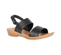 BELLA Sandalias de cuña con correa trasera para mujer, duraderas, elegantes, cómodas, antideslizantes, ligeras y transpirables, Negro, 5 UK