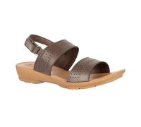 BELLA Sandalias de cuña con correa trasera para mujer, duraderas, elegantes, cómodas, antideslizantes, ligeras y transpirables, Marrón, 5 UK