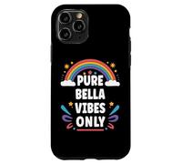 BELLA Vibes Only Cute Retro Girls BELLA Name Carcasa para iPhone 11 Pro