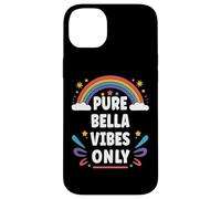 BELLA Vibes Only Cute Retro Girls BELLA Name Carcasa para iPhone 14 Plus