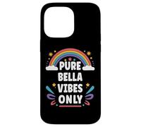 BELLA Vibes Only Cute Retro Girls BELLA Name Carcasa para iPhone 14 Pro Max