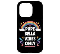 BELLA Vibes Only Cute Retro Girls BELLA Name Carcasa para iPhone 15 Pro