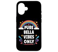 BELLA Vibes Only Cute Retro Girls BELLA Name Carcasa para iPhone 16