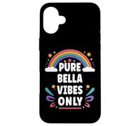 BELLA Vibes Only Cute Retro Girls BELLA Name Carcasa para iPhone 16 Plus