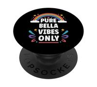 BELLA Vibes Only Cute Retro Girls BELLA Name PopSockets PopGrip Adhesivo