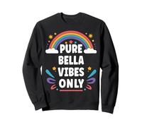 BELLA Vibes Only Cute Retro Girls BELLA Name Sudadera
