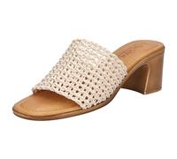 Bella Vita Made in Italy Sandalia de tacón para mujer Eni-Italy, Tejido natural, 41.5 EU