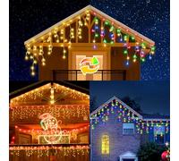 BellaAchtung Cortina luminosa para interior 10 m 352 LED guirnalda luminosa con 11 modos y temporizador, cortina de iluminación para balcón, boda, Navidad, Halloween
