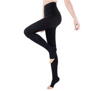 BellaAchtung Médica Medias de compresión con punta abierta para mujer y hombre, 20-30 mmHg Clase 2 Mallas Compresión de Soporte Graduado, Medias de Soporte Panty Compresión para Varices Edema Vuelo