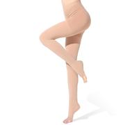 BellaAchtung Médica Medias de compresión con punta abierta para mujer y hombre, 20-30 mmHg Clase 2 Mallas Compresión de Soporte Graduado, Medias de Soporte Panty Compresión para Varices Edema Vuelo