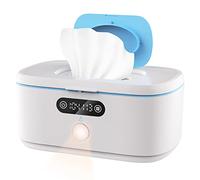 Bellababy Wipe Wamer - Dispensador de toallitas húmedas para bebés y calentador de pañales con luz nocturna, visualización de temperatura, sin necesidad de agua y esponja, °C y ℃ convertible
