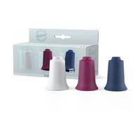 BellaBambi mini Cupping-Set trio: sensitive, blanco, + regular, morado, + intense, azul noche, diámetro20 mm