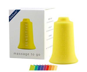 BellaBambi original vaso de ventosa | copas de succión versátiles para masaje de fascias y puntos gatillo | para belleza, deporte y bienestar | Intensidad SENSITIVE - Amarillo