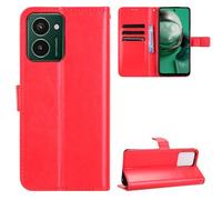BellaCase Funda HMD Pulse/Pulse Pro/Pulse+ [Pata de Cabra] [Ranuras para Tarjetas] [Funda con Tapa magnética] Compatible con el teléfono Inteligente HMD Pulse/Pulse Pro/Pulse+(Rojo)