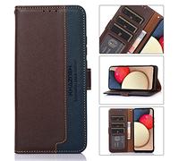 BellaCase Funda OnePlus Turbo 6V/Turbo 6 [Tecnología de Bloqueo RFID] [Soporte] OnePlus Turbo 6V/Turbo 6 Cartera-Marrón