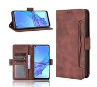 BellaCase Funda OPPO A73 5G/A72 5G [Pata de Cabra] [Ranuras para Tarjetas] [Funda con Tapa magnética] Compatible con el teléfono Inteligente OPPO A73 5G,OPPO A72 5G(Marrón)