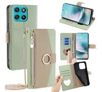 BellaCase Funda para Moto G67 Power 5G/G57 Power 5G/G100 2025 5G Funda de Cuero Premium para Billetera [Ranuras para Tarjetas] [Pata de Cabra] [Hebilla Magnética