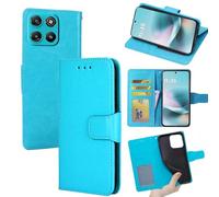 BellaCase Funda para Moto G67 Power 5G/G57 Power 5G/G100 2025 5G Funda de Cuero Premium para Billetera [Ranuras para Tarjetas] [Pata de Cabra] [Hebilla Magnética](Cielo Azul)