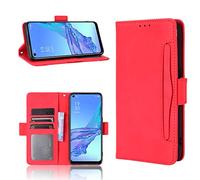 BellaCase Funda ZTE Blade A56 4G [Pata de Cabra] [Ranuras para Tarjetas] [Funda con Tapa magnética] Compatible con el teléfono Inteligente ZTE Blade A56 4G(Rojo)