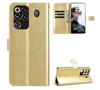 BellaCase Funda ZTE Nubia Red Magic 11 Pro/11 Pro Plus [Pata de Cabra] [Ranuras para Tarjetas] Compatible con el teléfono Inteligente ZTE Nubia Red Magic 11 Pro/11 Pro Plus(Dorado)