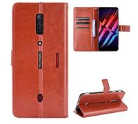 BellaCase Funda ZTE Nubia Red Magic 6 [Pata de Cabra] [Ranuras para Tarjetas] [Funda con Tapa magnética] Compatible con el teléfono Inteligente ZTE Nubia Red Magic 6(Marrón)