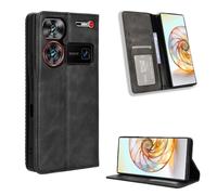 BellaCase Funda ZTE Nubia Z60 Ultra [Pata de Cabra] [Ranuras para Tarjetas] [Funda con Tapa magnética] Compatible con el teléfono Inteligente ZTE Nubia Z60 Ultra(Negro)