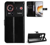 BellaCase Funda ZTE Nubia Z80 Ultra 5G [Pata de Cabra] [Ranuras para Tarjetas] [Funda con Tapa magnética] Compatible con el teléfono Inteligente ZTE Nubia Z80 Ultra 5G(Negro)