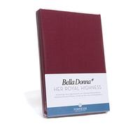 Belladonna - Sábanas bajeras, punto de algodón, jerséy, carminrot, 140/200 - 160/220 cm