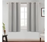 BellaHills Cortinas Opacas 2 Piezas,para Dormitorio y Salón - Térmicas,Salon Curtains Blackout,117x137 cm,Cream Natural