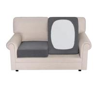 BellaHills Funda Cojin Sofa Ajustable,Fundas Asientos Sofas,Universal Protector de Asiento Fundas de Cojín,Lavable Funda Sofa Cojin Separado,1 Asiento*2,Gris