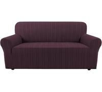 BellaHills Funda Sofa 3 Plazas, Fundas Ajustables,Fundas Sofa Elasticas, Tela Antiarañazos para Gatos, Ajuste Fundas Sofas,1 Pieza,Marrón