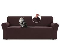 BellaHills Funda Sofa 3 Plazas, Fundas de Sofa Ajustables,con Reposabrazos,Fundas Sofa Elasticas,Protector Sofa Gatos Arañazo y Perros Mascotas, Marrón