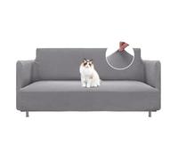 BellaHills Fundas Sofas 3 y 2 plazas Ajustables,Fundas Sofa para SÖDERHAMN,Funda de Sofá con Reposabrazos Antideslizante Antimanchas Lavable,Gris Claro
