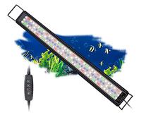 BELLALICHT Luz Acuario Iluminación LED para Acuarios, Lámpara de espectro completo con Temporizador, regulable en 10 niveles de brillo, programable para 6/10/12 horas, SPL-80
